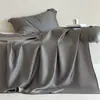 Lençol de Cama de Seda de Névoa Fria Nórdica Luxuosa Tencel Lenzing 60S Peça Única Protetor de Cama Confortável Fresco Macio Sedoso