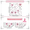 Varios adhesivos de pared florales frescos en acuarela para sala de estar, dormitorio, habitación infantil, decoración de pared de fondo para el hogar, adhesivos de pared autoadhesivos