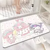 Alfombra Sanrio Linda, Absorbente de Agua, Secado Rápido para Baño, Alfombra de Piso Fácil de Cuidar para Inodoro en Casa y Entrada del Baño