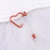 Mosquetão de Contas em Formato de Coração DIY Pingente Multifuncional para Exterior Acessório de Metal para Mochila em Estoque Envio Direto Chaveiro