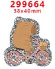 Acessórios de Acrílico Desenho Animado com Glitter Transfronteiriço Acessórios para Joias DIY de Resina Patch Grampo de Cabelo Grampo de Cabelo Gt-Y-299649