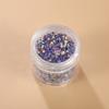 Parche para Uñas con Forma de Estrella de Cinco Puntas Láser Estilo Coreano Celebridad de Internet Joyería de Uñas de Moda Material de Relleno Hecho a Mano Mezclado con Polvo de Cebolla Dorado