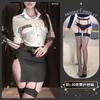 Lencería Sexy Escote Profundo Cosplay Vestido Corto Ajustado Uniforme de Cama Uniforme de Policíaca Qqny Deseo Puro