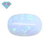 Anillo de ópalo sintético con forma de huevo de Huagang Gem, piedra desnuda, cara de ópalo artificial, ópalo ovalado, fondo plano n.° F-N1