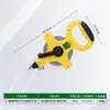 Plástico amarillo tira de pintura blanca portátil estante de acero regla cinta métrica grande regla de estante regla portátil sitio 30 metros 50 metros 100 metros