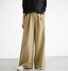 Calça Casual Versátil Slimming de Cor Sólida Nova para Mulheres Japonesas Transfronteiriça Petite Calça de Pernas Largas High-End em Estoque