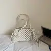 Bolso de hombro de lunares estilo coreano para mujer, nuevo bolso de moda para el hombro primavera 2026, bolso tote de mano de nicho de moda