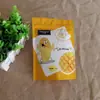 Fabricante produce bolsa alimentaria de papel de aluminio de 120g mango deshidratado bolsa de embalaje autosoportable autosellable LOGOTIPO imprimible