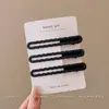 Pinza de pico de pato para maquillaje de moda estilo coreano, básico y simple, alto valor estético, pinza lateral, no deja marca, nuevo modelo 2026, pinza para el cabello elegante
