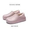 Novas pantufas de algodão estilosas para casais, uso doméstico interno, quentes, antiderrapantes, adequadas para uso externo, confortáveis, impermeáveis, pantufas de algodão felpudo