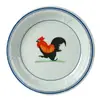 Vajilla de gallo estilo antiguo de melamina, platos redondos de plástico, platos para servir de restaurante, platos planos para acompañar hot pot de buffet de hotel