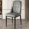 Silla de Té de Lujo Ligero, Taburete de Tocador de Hierro Forjado, Silla de Ocio, Silla de Mahjong, Silla de Comedor con Cojín Suave, Silla Metálica para Uso Doméstico con Respaldo