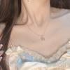 Collar sencillo y pequeño de metal con forma de corazón para mujer, diseño de nicho, elegante, combina con todo.