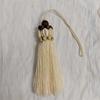 Directamente del fabricante: Colgante de Borla con Concha, Perlas de Algodón y Perlas de Imitación, 2mm*16+14cm, Beige, Disponible en Múltiples Colores