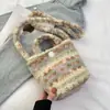 Bolso Cruzado, Bolso de Mujer, Bolso Tote Versátil para Hombro, Bolso Cubo Casual Coreano de Nicho para el Trabajo, Bolso de Mano de Peluche