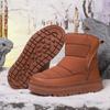 Botas de Nieve para Bebé Niños y Niñas Transfronterizas Botines Cortos Cálidos de Terciopelo Nuevos Invierno Suela Gruesa Algodón Plumón Botas de Muñeca
