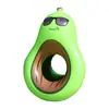 Fila flotante de aguacate nueva transfronteriza Anillo de natación inflable de PVC Forma de fruta Suministros auxiliares de natación Venta al por mayor