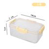 Lote de crisper para refrigerador de grado alimenticio, caja de embalaje de cocina, lonchera para fruta, caja de almacenamiento transparente para el hogar