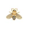 Broche de Abelha com Pérolas e Cristais Europeu e Americano Fofo Indústria Pesada Luxo Leve Moda de Alta Qualidade Elegante Pino para Terno