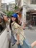 Toma Real de la Nueva Camisa de Otoño 2025 Estilo Coreano Holgada Casual Versátil de Cuadros Contrastantes de Manga Larga Camisa Chaqueta para Mujer