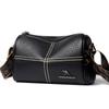 Cross-border popular saco de travesseiro de couro macio bolsa pequena para mulheres 2024 Nova moda casual alça de ombro largo bolsa mensageiro