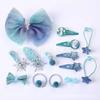 Accesorios para el Cabello de Elsa de Frozen Set de Horquillas para el Cabello para Niñas Horquilla Lazo Corona Horquilla Tocado de Princesa Banda Elástica
