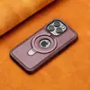 Adecuado para Iphone17Promax Soporte Magnético Giratorio Funda de Cuero Funda para Teléfono Móvil Funda de Cuero de Negocios Apple 16 Anti-Caídas