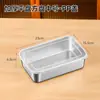 Caja Gruesa para Tiramisú con Tapa Transparente de Acero Inoxidable, Molde de Caja para Empaquetar Pasteles, Charola Especial para Montaje de Puesto, Caja de Hierro