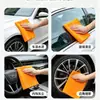 Toalha Laranja Personalizada de Secagem Rápida para Lavagem de Carros Toalha de Poliéster Especial para Absorção de Água Não Solta Fiapos