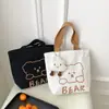 Bolso de Lona Nuevo para Estudiantes Mujeres, Bolso Pequeño de Hombro, Bolso Definitivo para Snacks, Bolso Portátil para Almuerzo de Trabajo, Bolso de Mano para Niña