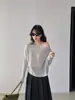 Suéter de Punto Estilo Coreano Jiangzuo con Mangas Murciélago para Mujer Primavera Temprana 2026, Top Versátil Casual Irregular 9103
