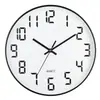 Reloj de pared reloj de sala de estar reloj de cuarzo moderno minimalista personalidad Moda reloj de una cara dormitorio hogar redondo reloj silencioso