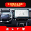 Adequado para 26 Modelos de Película de Vidro Temperado para Navegação Jietu Traveler, Shanhai L9 Controle Central T2 Tela Grande T2 Montado no Carro T1 Película Protetora L6