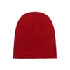 Chapéu Igual ao da Yu Shuxin para Mulheres, Versátil para Outono e Inverno, Grande Circunferência da Cabeça, Gorro Preto com Aba Enrolada, Faz o Rosto Parecer Menor, Gorro Slouchy