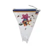 Nueva Colección de Banderines Triangulares con Temas de Dibujos Animados para Decoración de Fiestas de Cumpleaños y Festividades, Accesorios y Pancartas