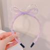 Faixa de cabelo das crianças Gelo e neve coroa não saúda cabelo verão meninas ao ar livre usar alto valor de beleza doce vento coelho orelha headband