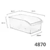 Caja de Almacenamiento para Refrigerador Cuadrada Acrílico Transparente Frutas y Verduras Dividida Conservación Fresca Almacenamiento de Huevos Organización