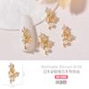 Celebridad de Internet Nuevo Arte de Uñas Ojo de Gato Mariposa Tridimensional Amor Oso Joyería Lazo Lujo Zircón Decoración de Uñas Taladro