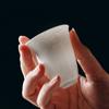 Crepúsculo Cang Zhai Porcelana de Jade Dehua Tallada a Mano Taza Maestro Xiangyun Taza de Degustación de Té Juego de Té Kung Fu Taza de Té Taza Fragante Porcelana Blanca