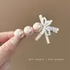 Presilha de cabelo de cristal para penteado de alta qualidade, presilha lateral, nova presilha para franja da Coreia do Sul, presilha bico de pato para mulheres