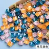 Lagos de Peixe de Vidro Mosaico 1200 Colorido Cristal Feito à Mão DIY Crianças Bar Lago dos Desejos Varanda