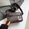 Bolsa de Ombro Quadrada Pequena Xadrez Nova Versátil Estilo Coreano Transfronteiriça Marca Tendência 2025 Bolsa Transversal Casual Esportiva