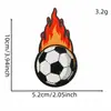 Parches Bordados Creativos de Dibujos Animados con Temática de Fútbol para Decoración Deportiva, Ropa, Bolsas, Parches Termoadhesivos y Parches de Bordado Eléctrico