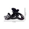 Venta directa del fabricante: Pinzas para el pelo de plástico ABS estilo coreano, Accesorios grandes para el pelo negros con forma de flor de ventana a la moda, Al por mayor en stock