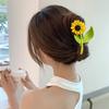 Nuevo diseño de nicho, pinza para el cabello con forma de girasol, para primavera y verano, dulce horquilla de gran valor, pinza pastoral con forma de tiburón, pinza para la cabeza.
