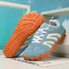 Estilo de Treino Alemão Todas as Estações Malha Biqueira Larga Plataforma Larga Esportes ao Ar Livre Tamanho Grande Sapatos Casuais Retrô Treino Alemão Trabalho Respirável Sapatos Masculinos