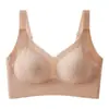 Roupa íntima sem costura com suporte macio, sem aro, faixa de gel anti-queda, costas largas em U, sutiã invisível líquido para base