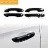 Adequado para 24 modelos do MG3, capa do espelho retrovisor externo acabamento preto piano, concha da maçaneta da porta e modificação da face frontal