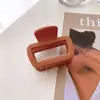Textura Escarchada Mini Pinza Pequeña Estilo Coreano Accesorios para el Cabello Cuadrado Pinza para Flequillo de Mujer Pinza de Tiburón de Gama Alta Venta al por Mayor