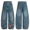 Nuevo 2025 Estilo Coreano para Mujer Color Sólido Parche Artístico Juvenil Moderno Denim Pantalones Casuales Suministro al por Mayor 10